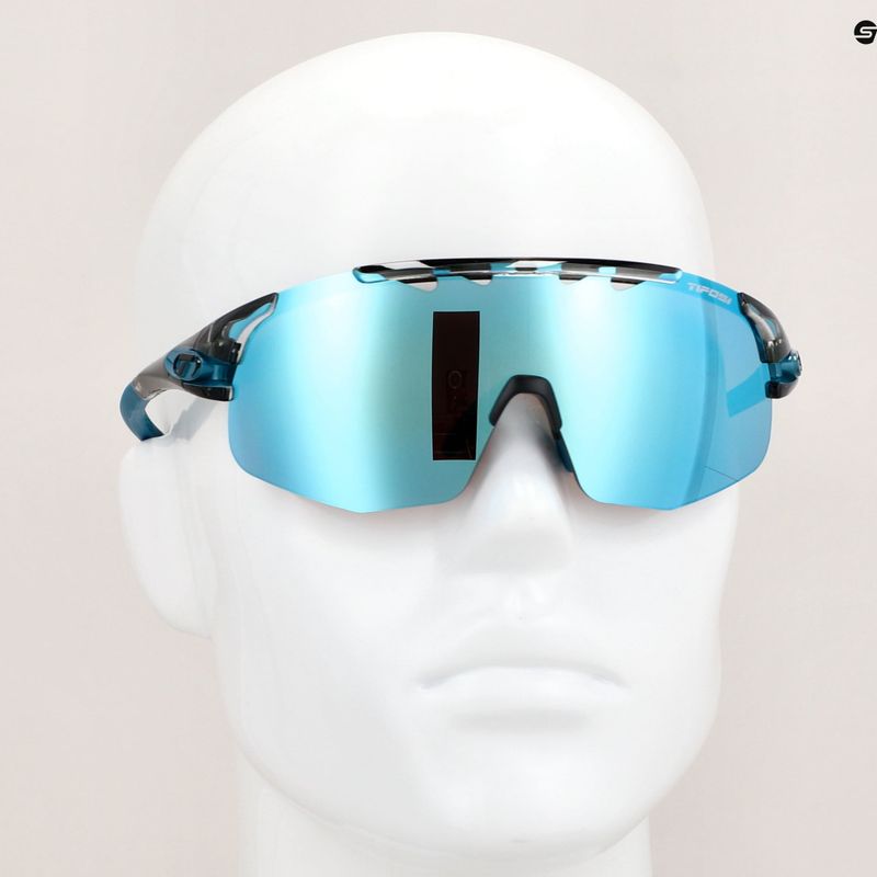 Cyklistické okuliare Tifosi Sledge Lite Clarion crystal smoke/clarion blue/ac red/clear 8