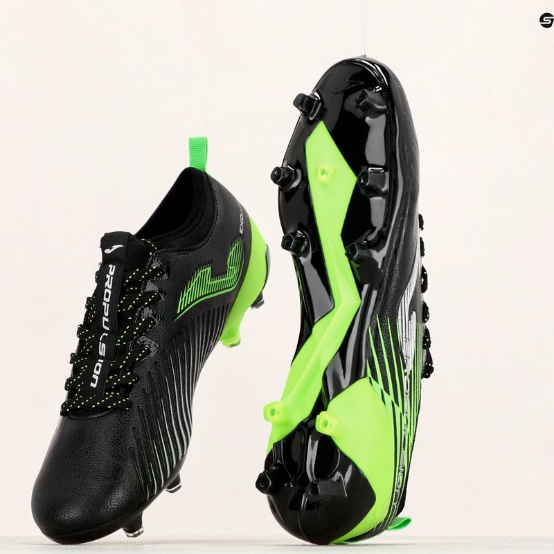 Joma Propulsion Cup FG black/green fluor pánske kopačky 14