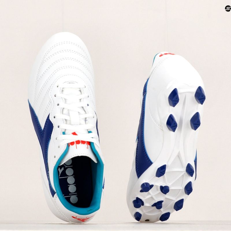 Detské kopačky Diadora Brasil 2 R LPU JR white/navy 12