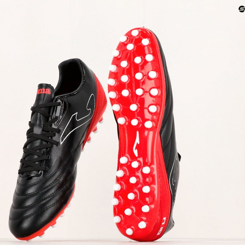 Pánske kopačky Joma Numero-10 AG negro/rojo 10