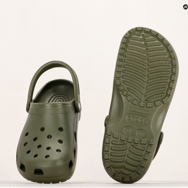 Pánske žabky Crocs Classic army green 12