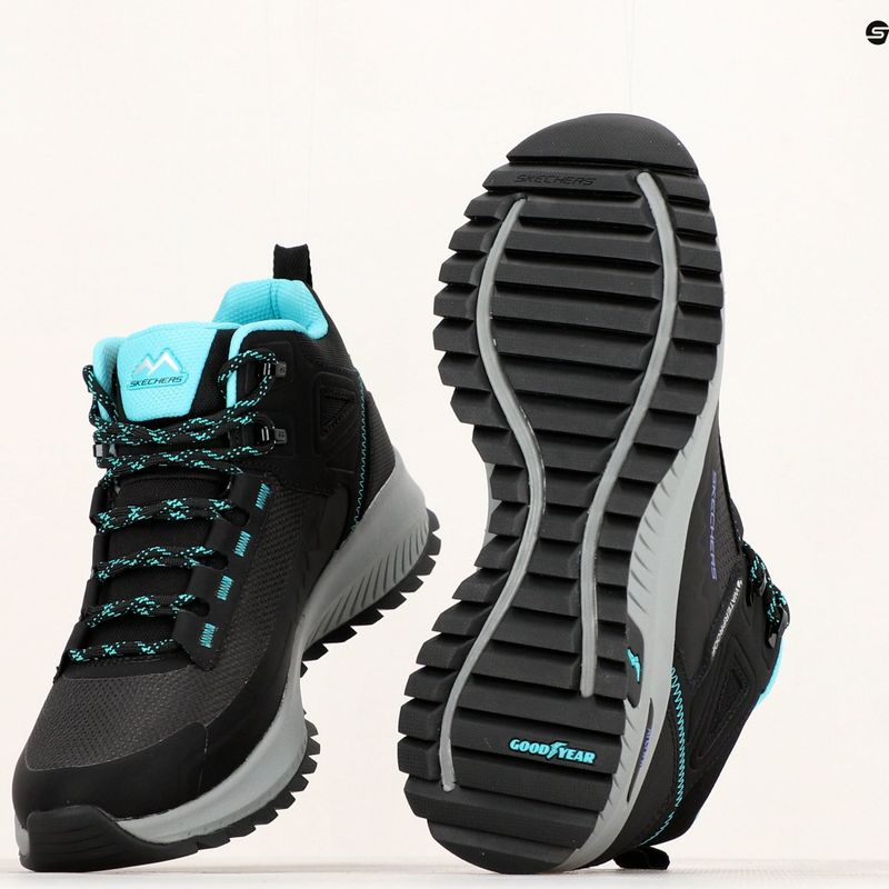 Dámska treková obuv SKECHERS Arch Fit Discover Elevation Gain black/blue 10