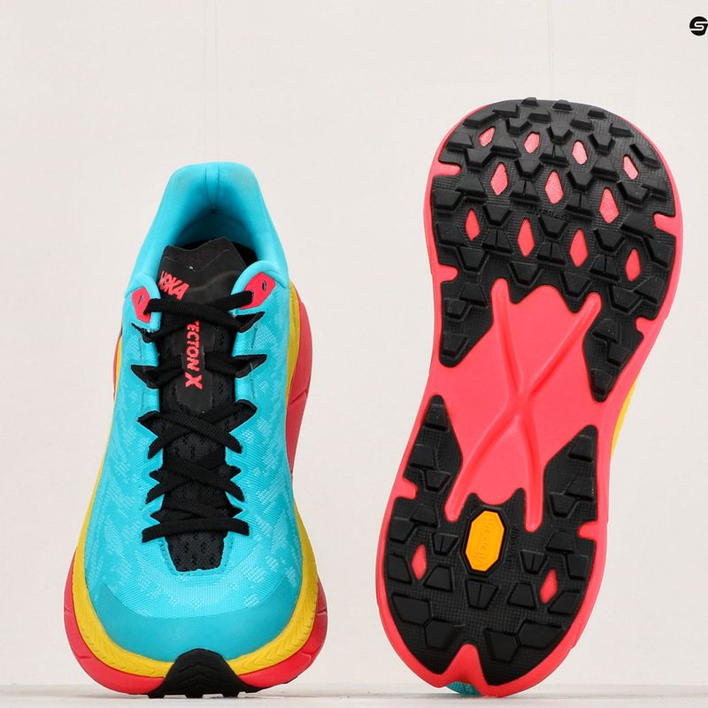 HOKA Tecton X pánska bežecká obuv scuba blue/diva pink 13