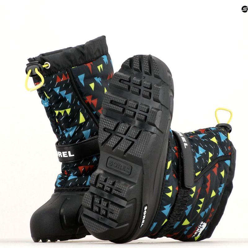 Detské trekové topánky Sorel Flurry Print Boys black/black 15