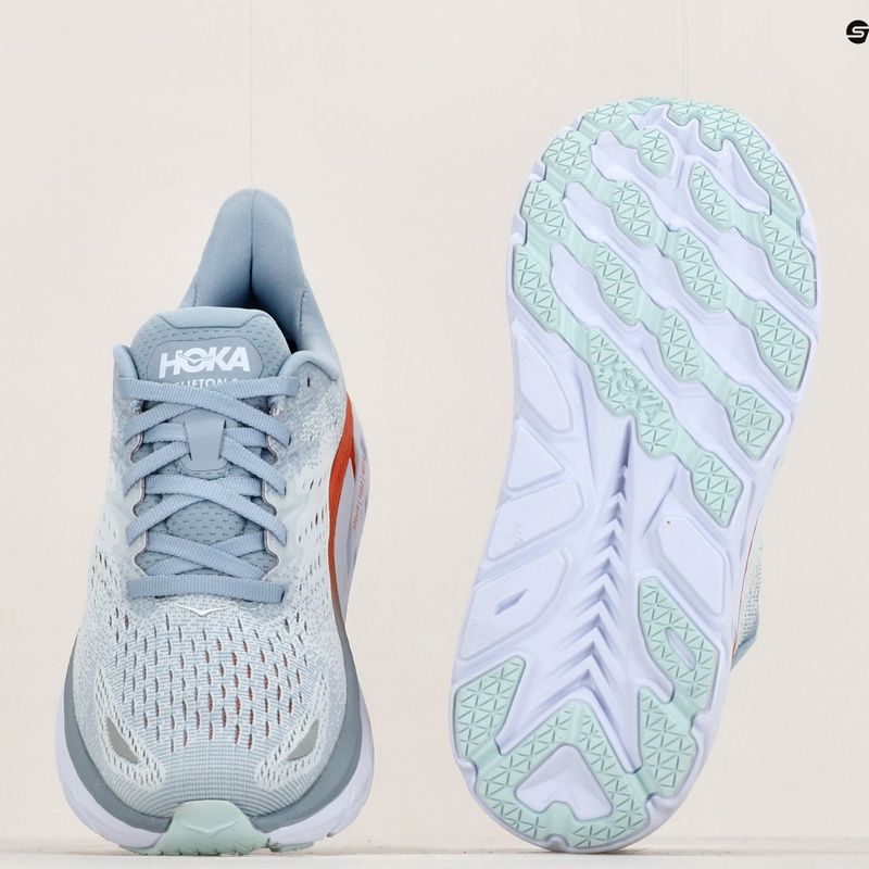 Dámska bežecká obuv HOKA Clifton 8 Wide blue fog/plein air 11