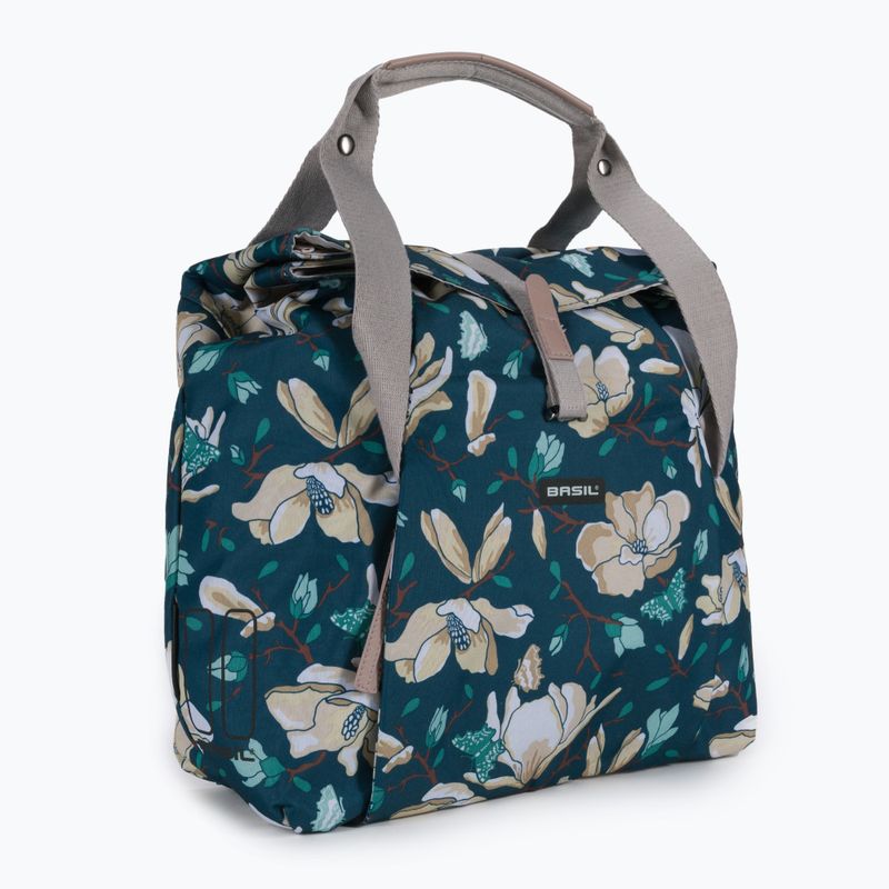 Basil Magnolia Shopper taška na bicykel modrá B-17684