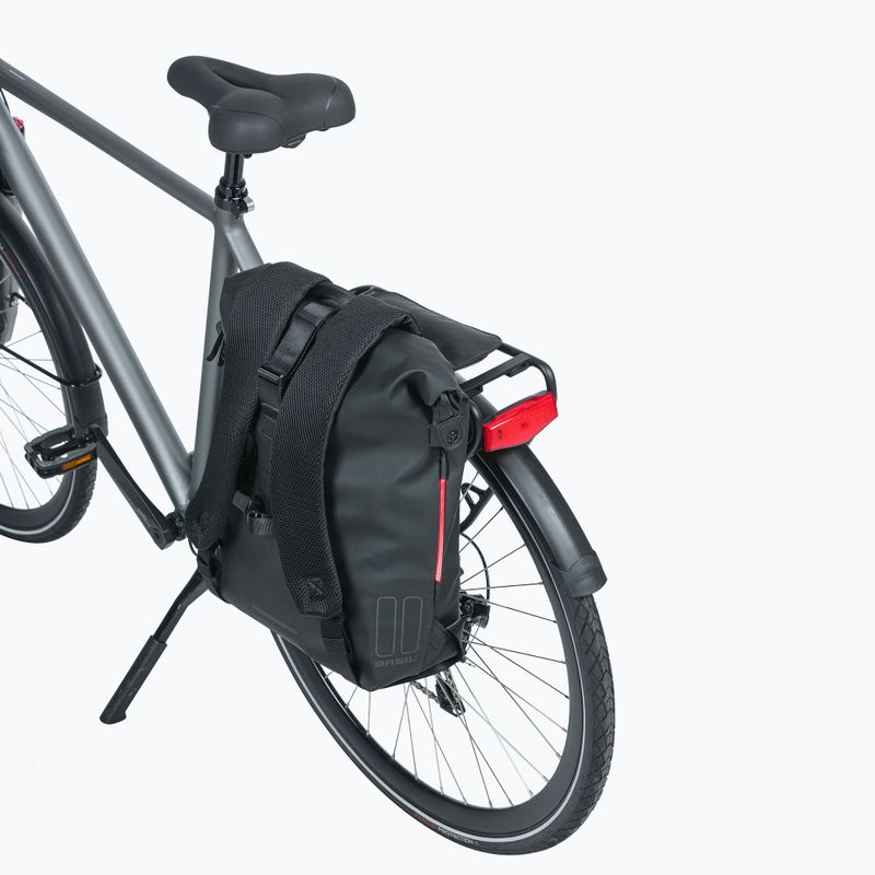 Batoh na bicykel na kufor Basil Soho Nordlicht 17 l  čierny 11