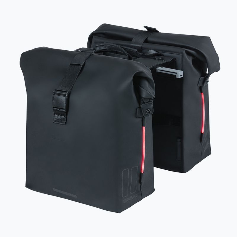Cyklistická taška Basil Soho Nordlicht Double Bag MIK 41 l black 3