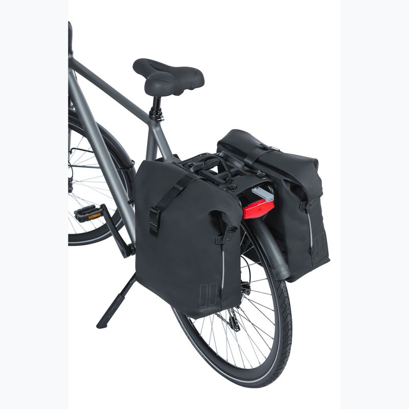 Cyklistická taška Basil Soho Nordlicht Double Bag MIK 41 l black 7