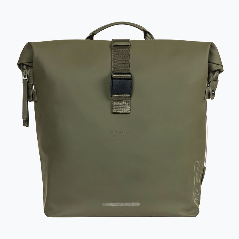 Cyklistická taška Basil Soho Nordlicht Double Bag MIK 41 l moss green