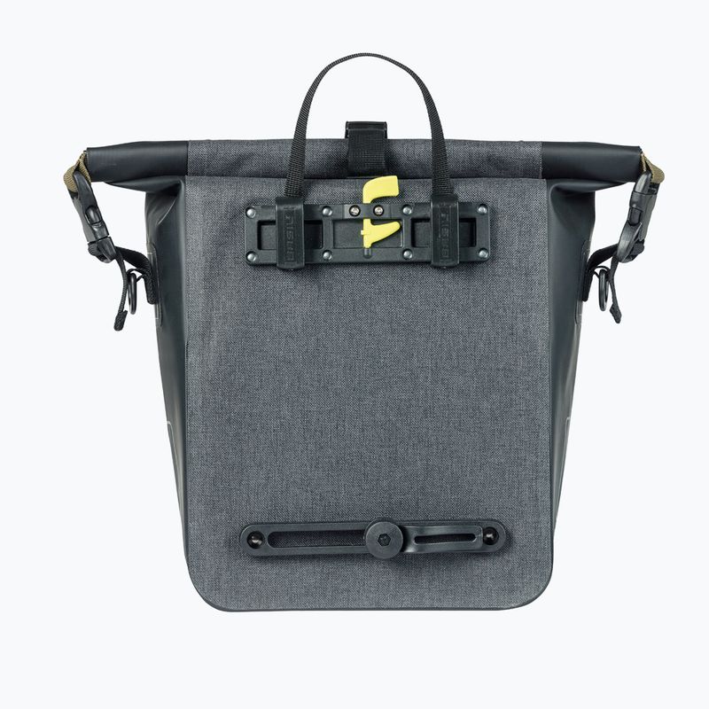 Cyklistická taška Basil Navigator Storm Hook On 12-15 l grey/black 2