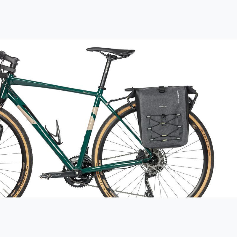 Cyklistická taška Basil Navigator Storm Hook On 12-15 l grey/black 7