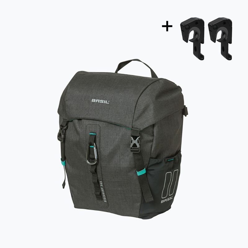 Cyklistická taška Basil Discovery 365D Single Bag MIK Hooks 9 l black mélange 2