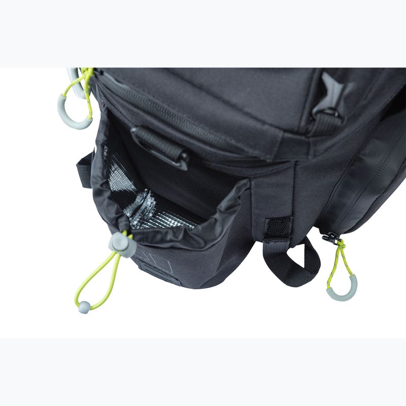 Taška na bicykel na zadný nosič Basil Miles Trunk XL Pro 36 l čierna/limetková 4