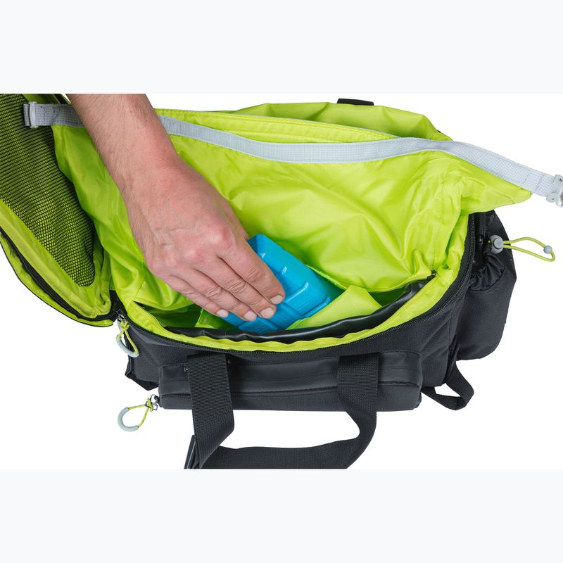 Taška na bicykel na zadný nosič Basil Miles Trunk XL Pro 36 l čierna/limetková 8