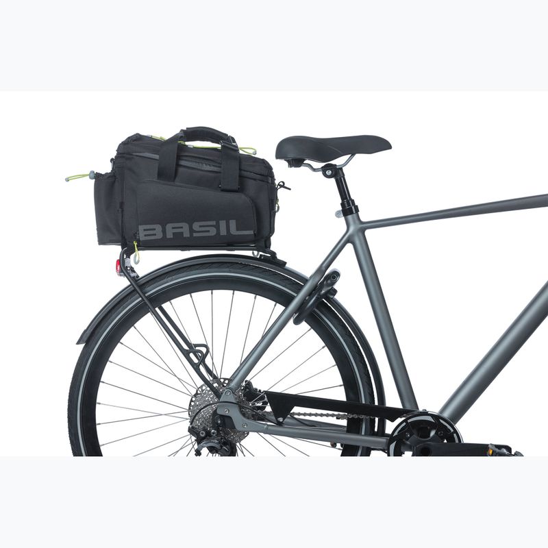 Taška na bicykel na zadný nosič Basil Miles Trunk XL Pro 36 l čierna/limetková 9