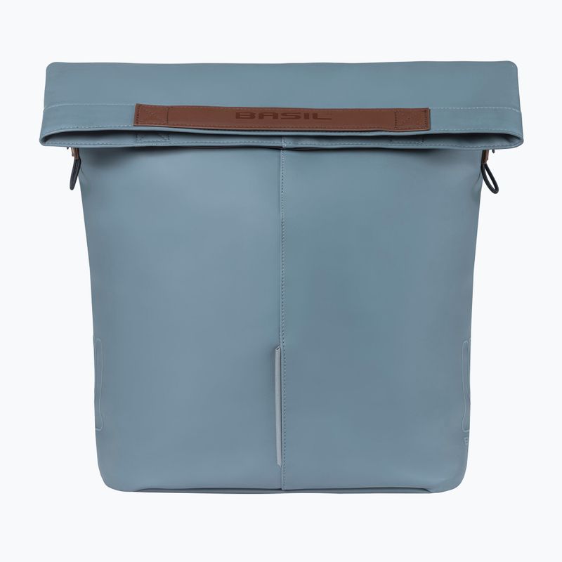 Taška na bicykel na zadný nosič Basil City Shopper z Vegan Leather 16 l modrá
