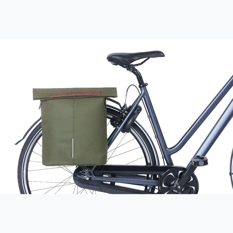 Taška na bicykel na zadný nosič Basil City Shopper Vegan Leather 16 l moss green 6