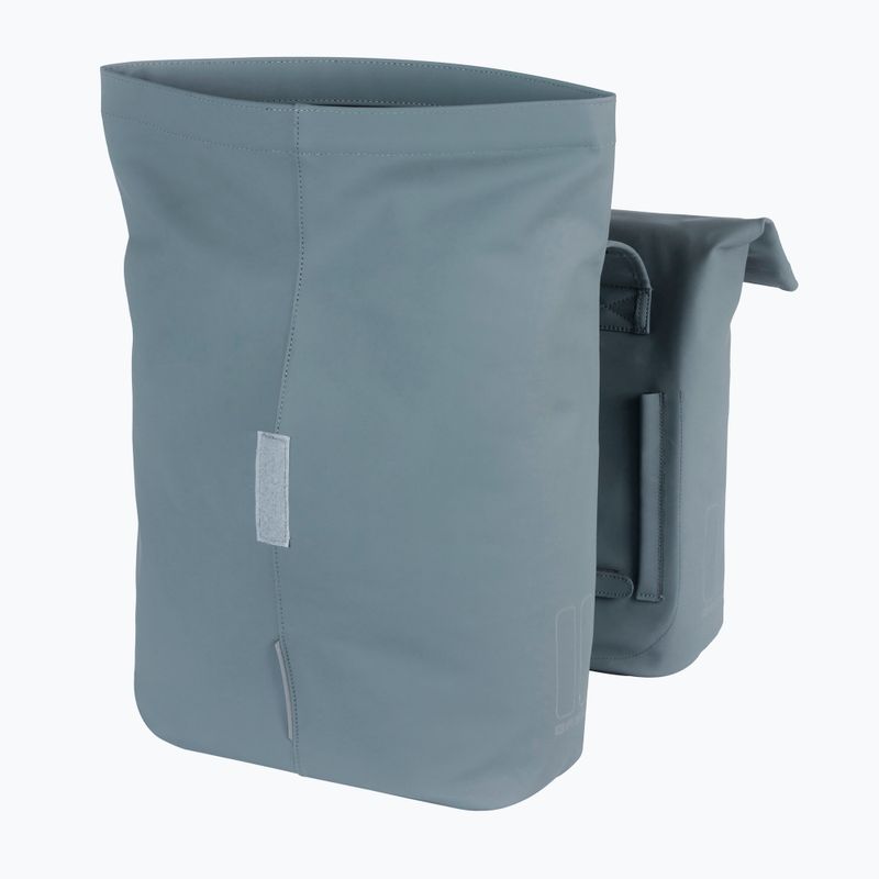 Taška na bicykel Basil City Double Vegan Leather 32 l modrá 5