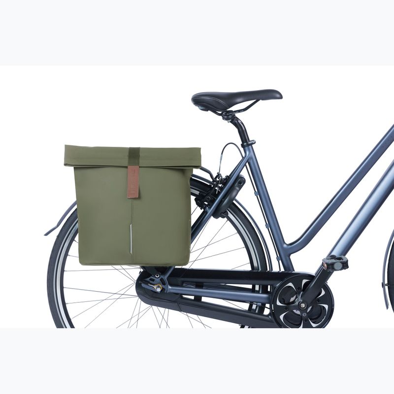 Taška na bicykel Basil City Double Vegan Leather 32 l green 7