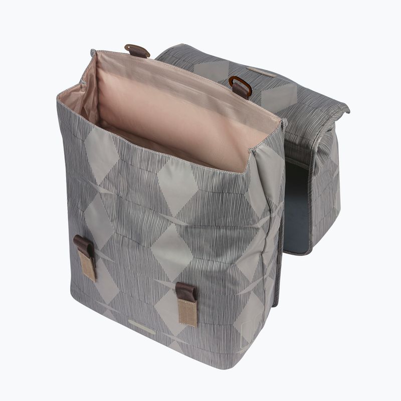 Cyklistická taška Basil Elegance Double Bag 40-49 l chateau taupe 3