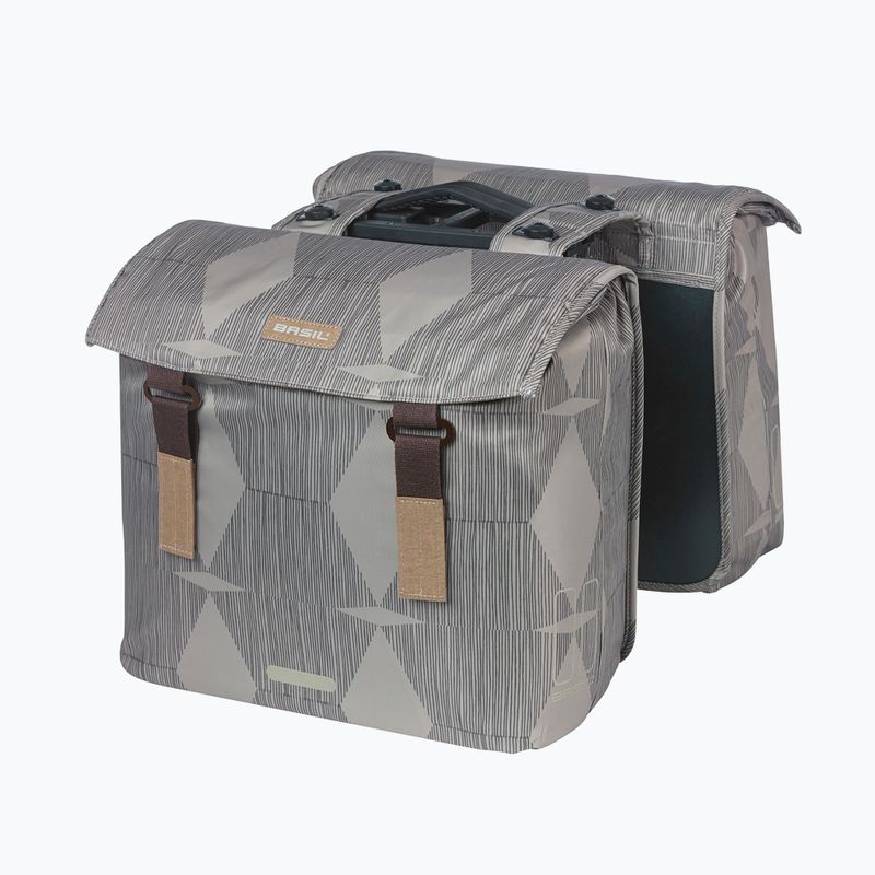 Cyklistická taška Basil Elegance Double Bag MIK 40-49 l chateau taupe 2