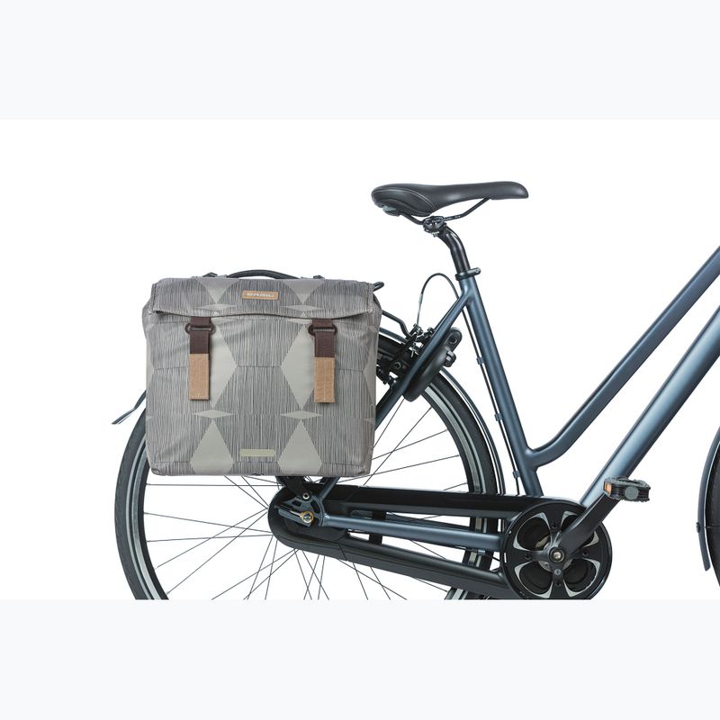 Cyklistická taška Basil Elegance Double Bag MIK 40-49 l chateau taupe 5