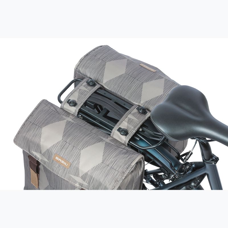 Cyklistická taška Basil Elegance Double Bag MIK 40-49 l chateau taupe 6