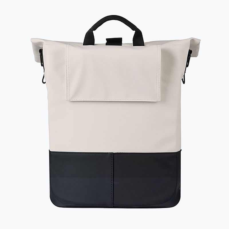 Cyklistická taška Basil Cove Shopper MIK Hooks 16 l off white/black 4