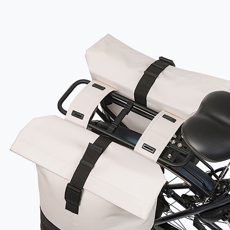 Cyklistická taška Basil Cove Double Pannier Bag 32 l off white/black 7