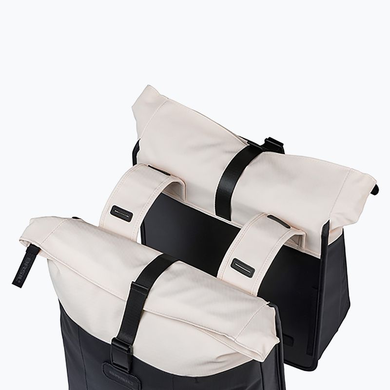 Cyklistická taška Basil Vive Double Pannier Bag 35 l off white/black 4