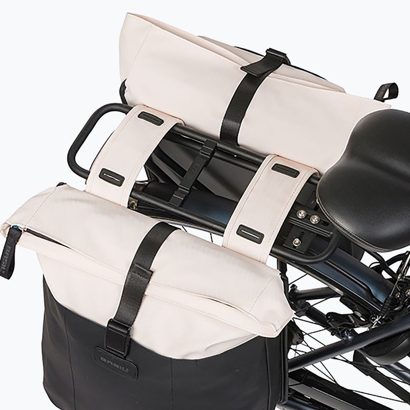 Cyklistická taška Basil Vive Double Pannier Bag 35 l off white/black 6