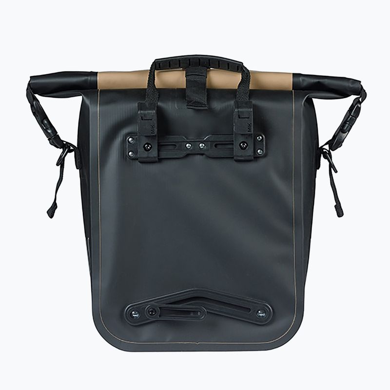 Cyklistická brašna Basil Rivo M Single Bag MIK Hooks 12-15 l sand/black 4