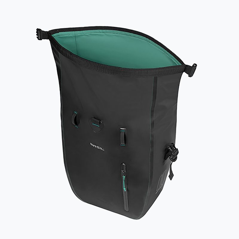 Cyklistická taška Basil Rivo L Single Bag MIK Hooks 31 l black 4