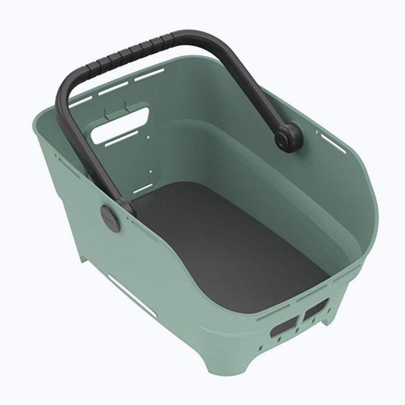 Zadný  košík na bicykel Basil Cento Neo MIK silvergreen 2