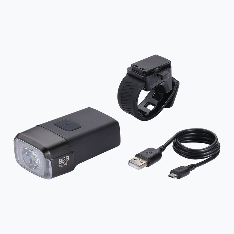 BBB Cycling NanoStrike 600 čierne predné svetlo na bicykli 8
