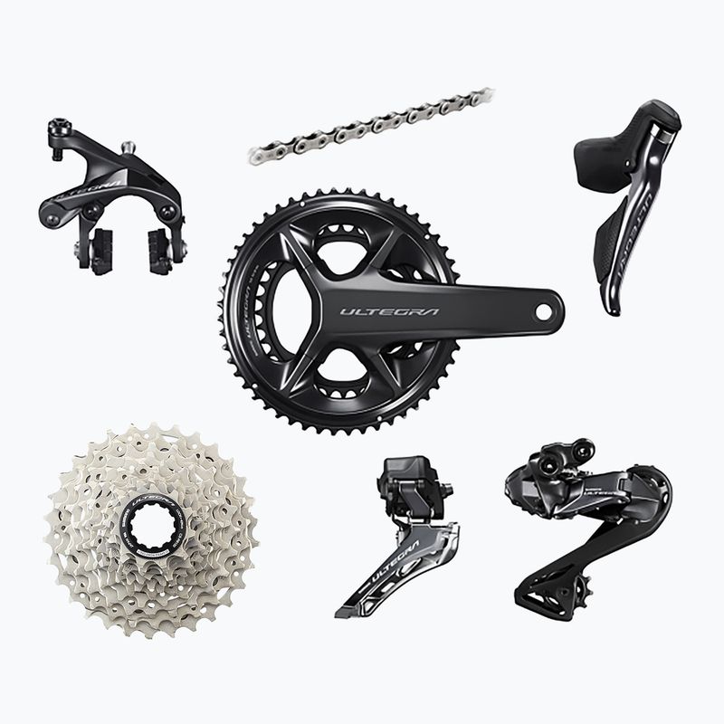 Skupina príslušenstva Shimano R8100 Ultegra Di2 ráfikové brzdy 170mm/52x36T/11-30