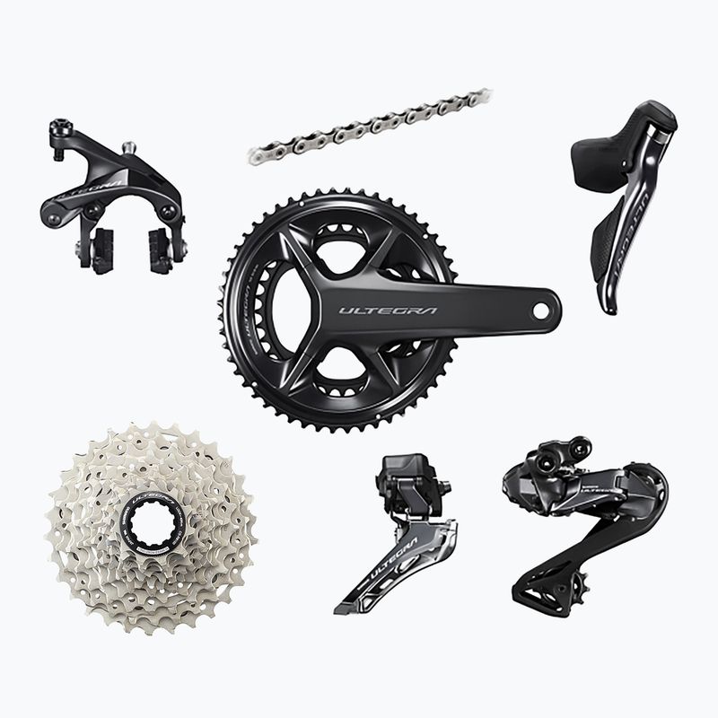 Skupina príslušenstva Shimano R8100 Ultegra Di2 DM ráfikové brzdy 172,5 mm/52x36T/11-34