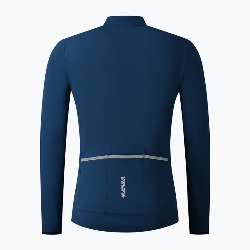 Pánska cyklistická mikina Shimano Vertex Thermal LS Jersey modrá PCWJSPWUE13MD275 6