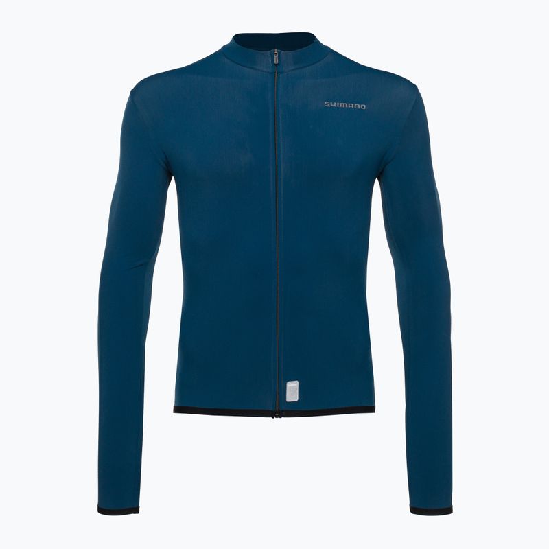Pánska cyklistická mikina Shimano Vertex Thermal LS Jersey modrá PCWJSPWUE13MD275