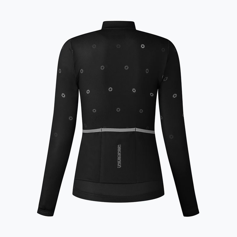 Dámska cyklistická mikina Shimano Kaede Printed Jersey LS black PCWJSPWUE12WL0114 2