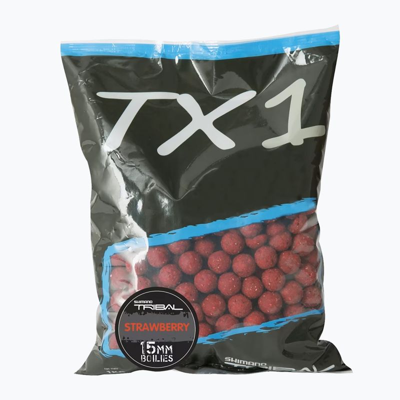 Shimano Tribal TX1 Strawberry 1 kg kaprových boilies