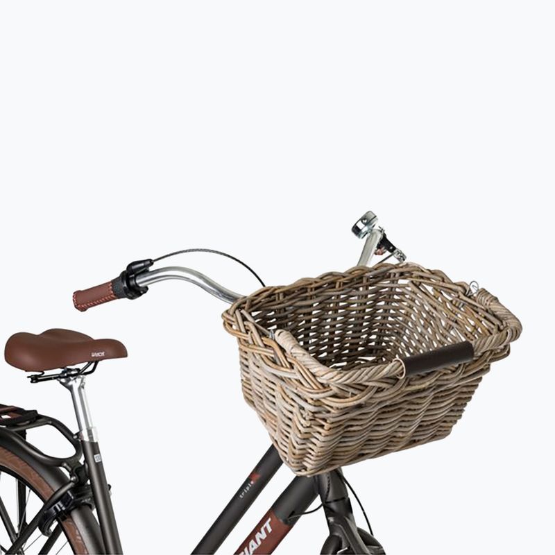 Predný košík na bicykeľ FastRider Elif Rattan Bike Basket 16 l naturel 4