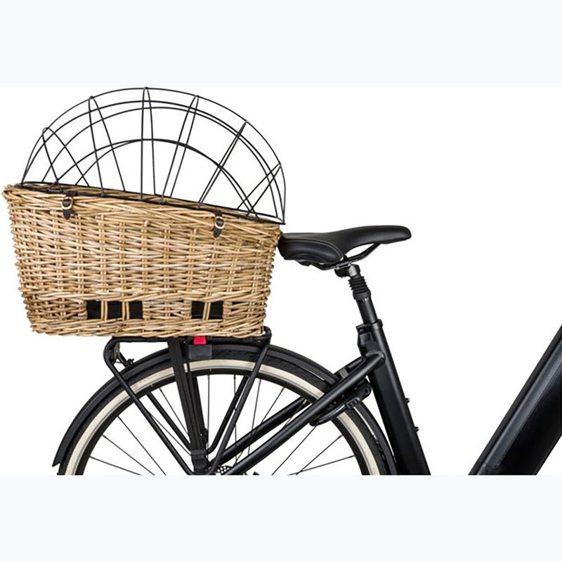 Zadný košík na bicykeľ FastRider Jale Rattan Dog Bike Basket Klickfix 57 l naturel 7