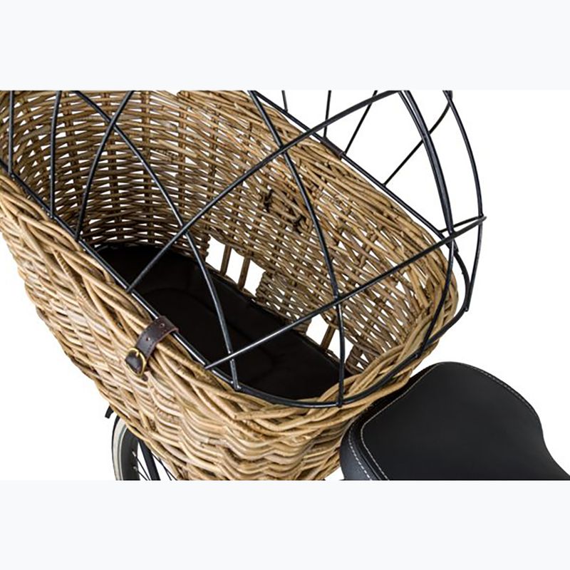Zadný košík na bicykeľ FastRider Jale Rattan Dog Bike Basket Klickfix 57 l naturel 9