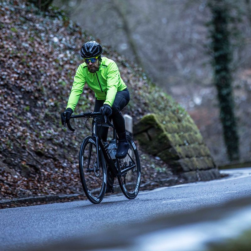 Pánska cyklistická bunda Rogelli Pesaro 2.0 fluorescent yellow/black 8