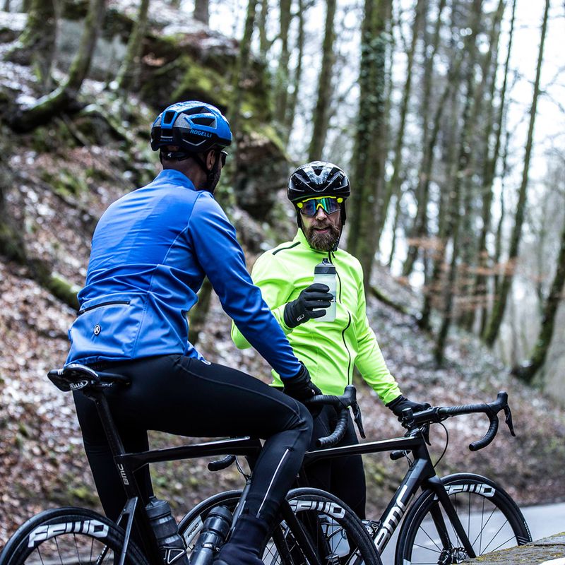 Pánska cyklistická bunda Rogelli Pesaro 2.0 fluorescent yellow/black 9