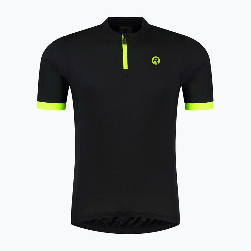 Pánske cyklistické tričko Rogelli Perugia 2.0 black/fluor 3