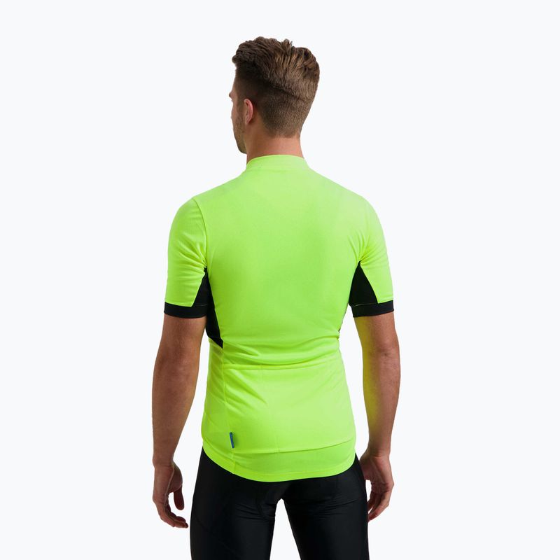 Pánske cyklistické tričko Rogelli Perugia 2.0 fluor/black 2