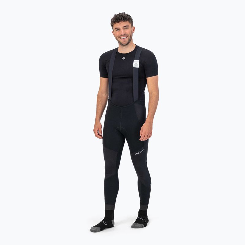 Pánske cyklistické nohavice Rogelli Artico Bib Tight black 2